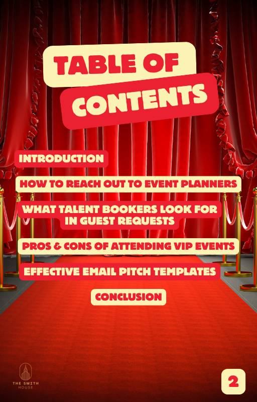 How to Pitch Talent for VIP & Celebrity Events